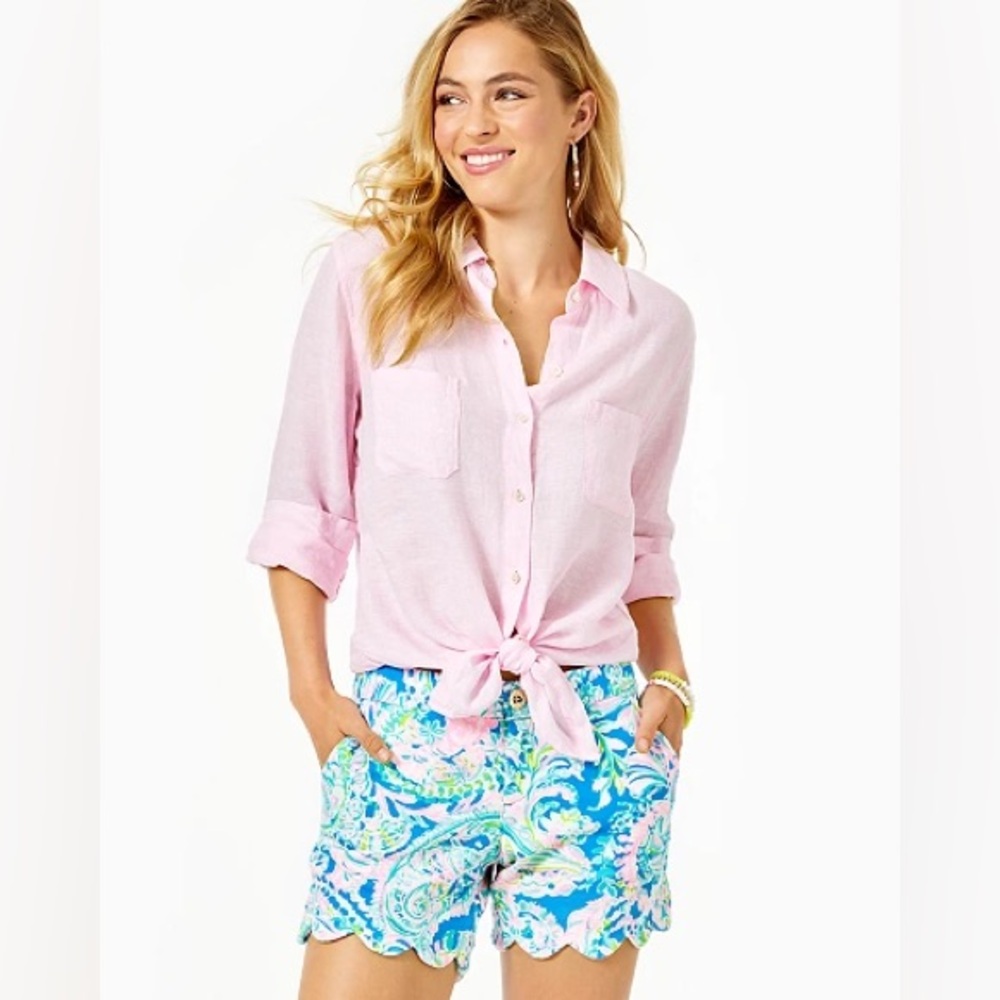 NWOT Lilly Pulitzer 5” Buttercup Knit Stretch Short, 8